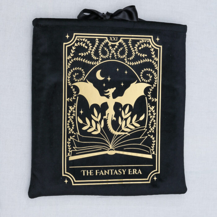 Pochette pour livre en velours - Dragon