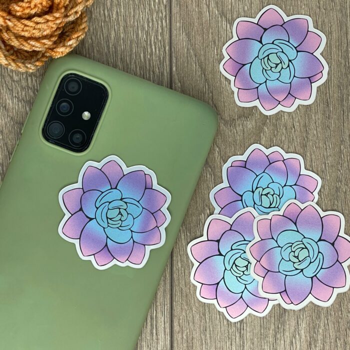 Stickers holographique mate - Graptopelatum