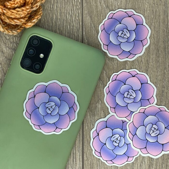 Stickers holographique mate - Senecio