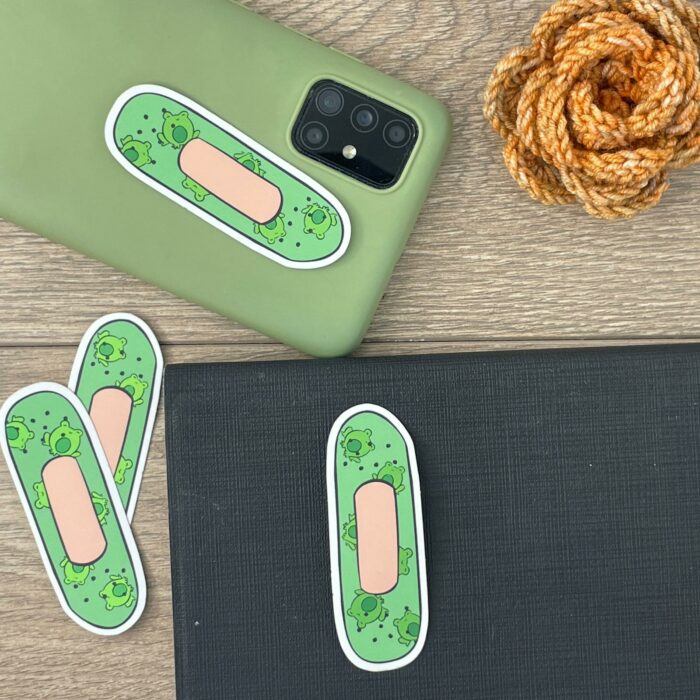 Stickers miroir mate - Pansement grenouille