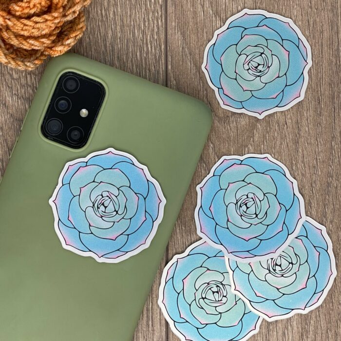 Stickers holographique mate - Sedum