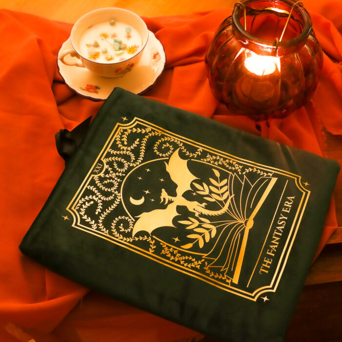 Pochette pour livre en velours - Dragon – Image 11