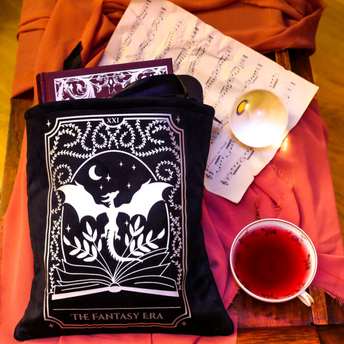 Pochette pour livre en velours - Dragon – Image 3