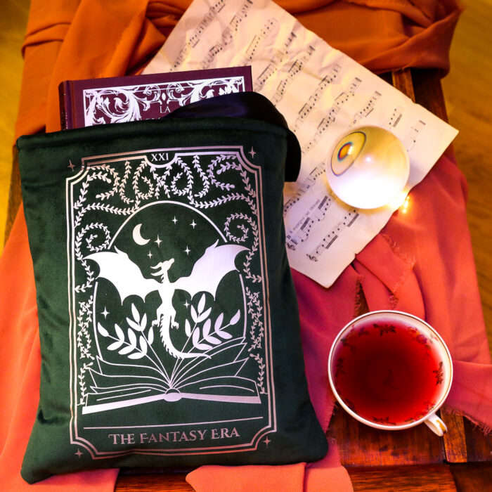 Pochette pour livre en velours - Dragon – Image 5