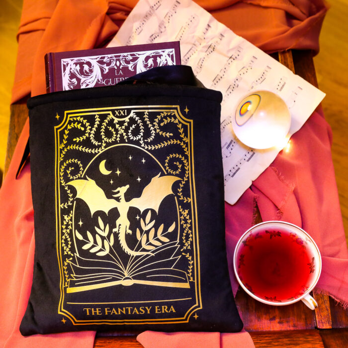 Pochette pour livre en velours - Dragon – Image 2