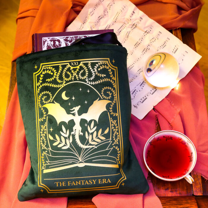 Pochette pour livre en velours - Dragon – Image 4