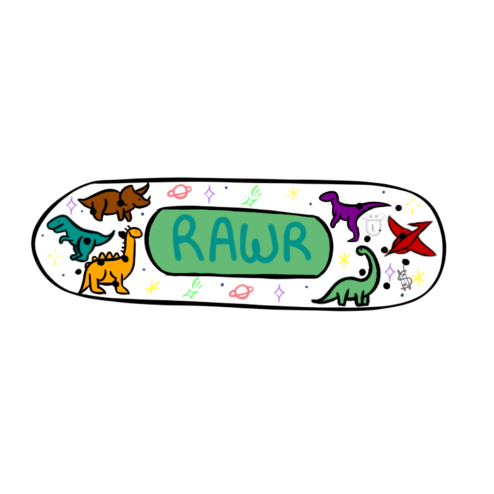 Sticker transparent - Pansement dinosaure